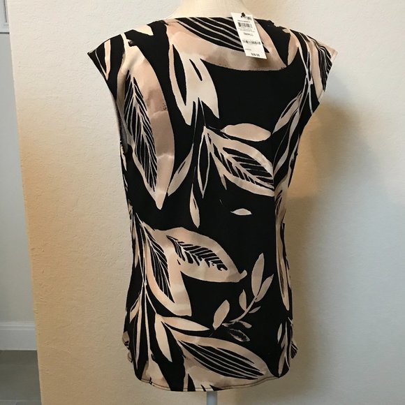 ALFANI | Watercolor Palm Wrap - Top S & M - Picture 8 of 10